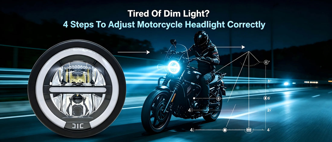 Tired Of Dim Light? 4 Steps To Adjust Motorcycle Headlight Correctly