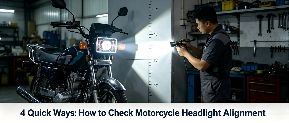 4 Quick Ways: How to Check Motorcycle Headlight Alignment
