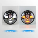 Skull Round LED Motorcycle Headlight HL7‑4005
