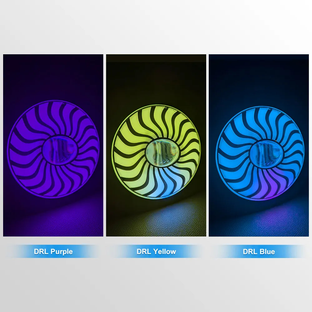 5.75 Inch Swirl RGB LED Headlight HL5.75-3010