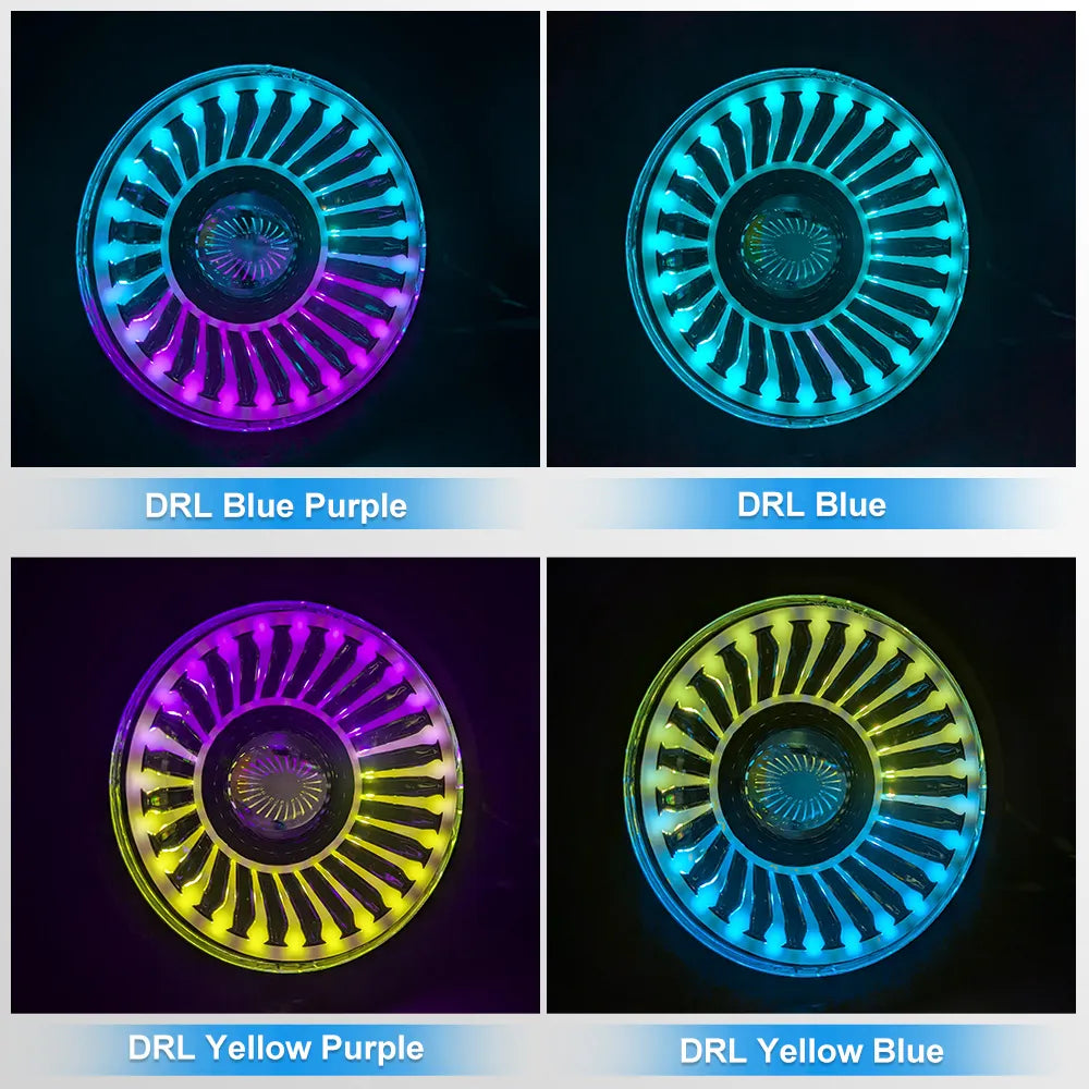 5.75 Inch Horn RGB LED Headlight HL5.75-3011