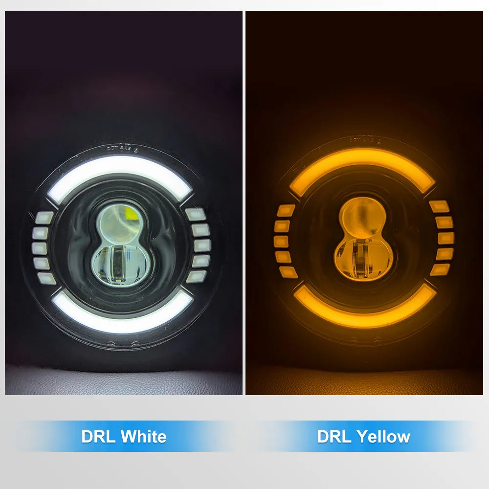 5.75 Inch Round Dual Ring LED Headlight HL5.75-3006