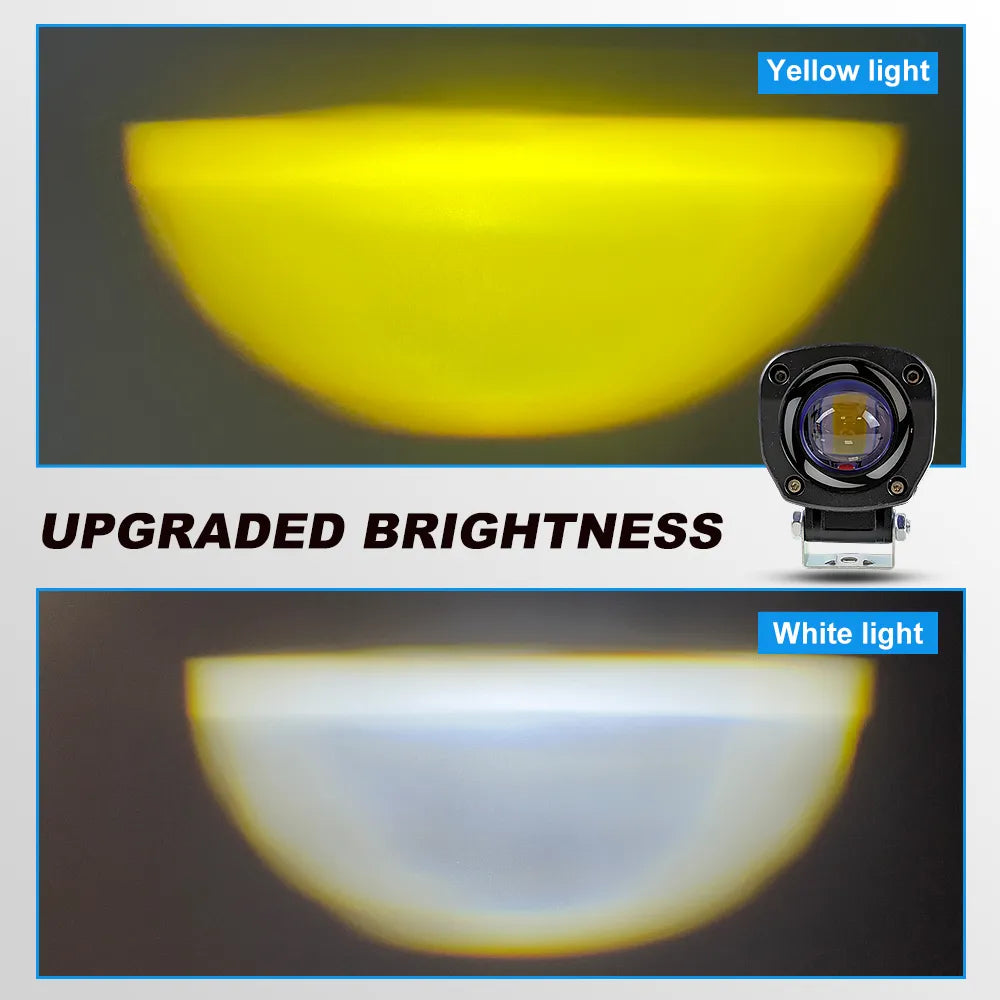 Square LED Motorcycle Spotlight SL-3002