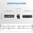 Dual Lens BOSS Aluminum LED Work Light 6002