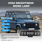 BOSS Logo Aluminum LED Work Light 6001