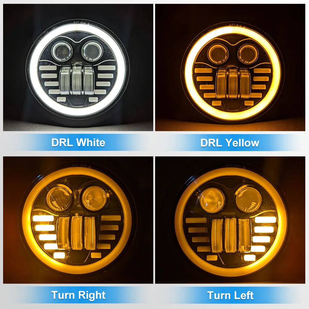 5.75 Inch Turn Signal LED Headlight HL5.75-3003