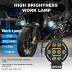 Round Yellow DRL LED Work Light 8005