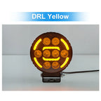 Round Yellow DRL LED Work Light 8005