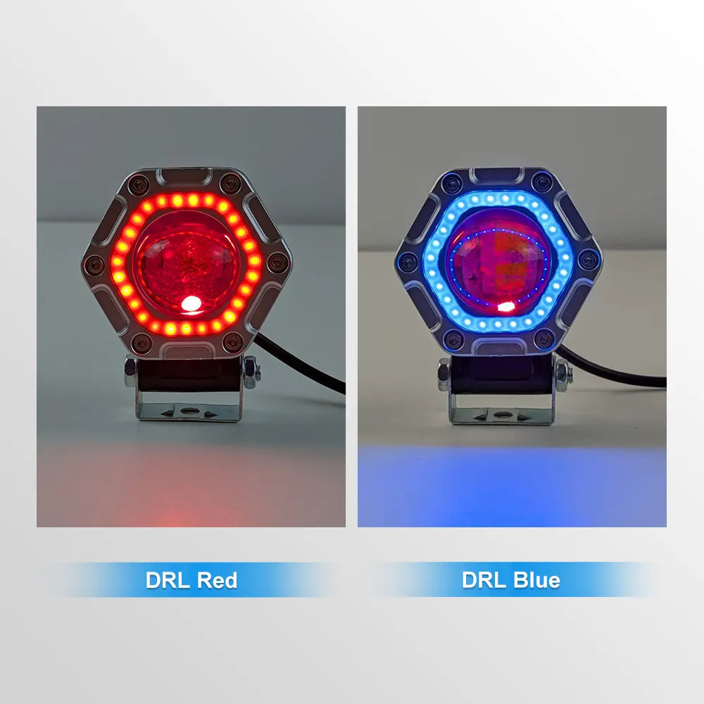 Gear Aluminum Shell LED Motorcycle Spotlight SL-3004