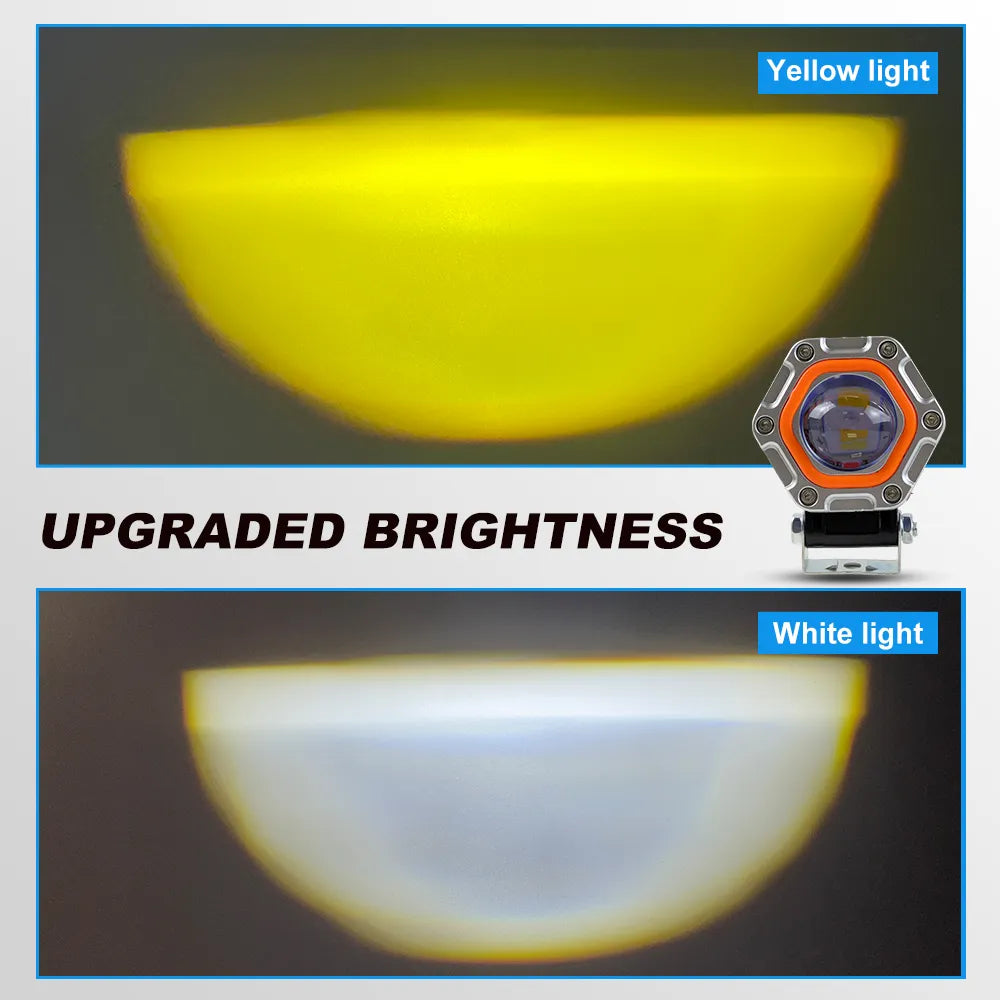 Hexagonal LED Motorcycle Spotlight SL-3001