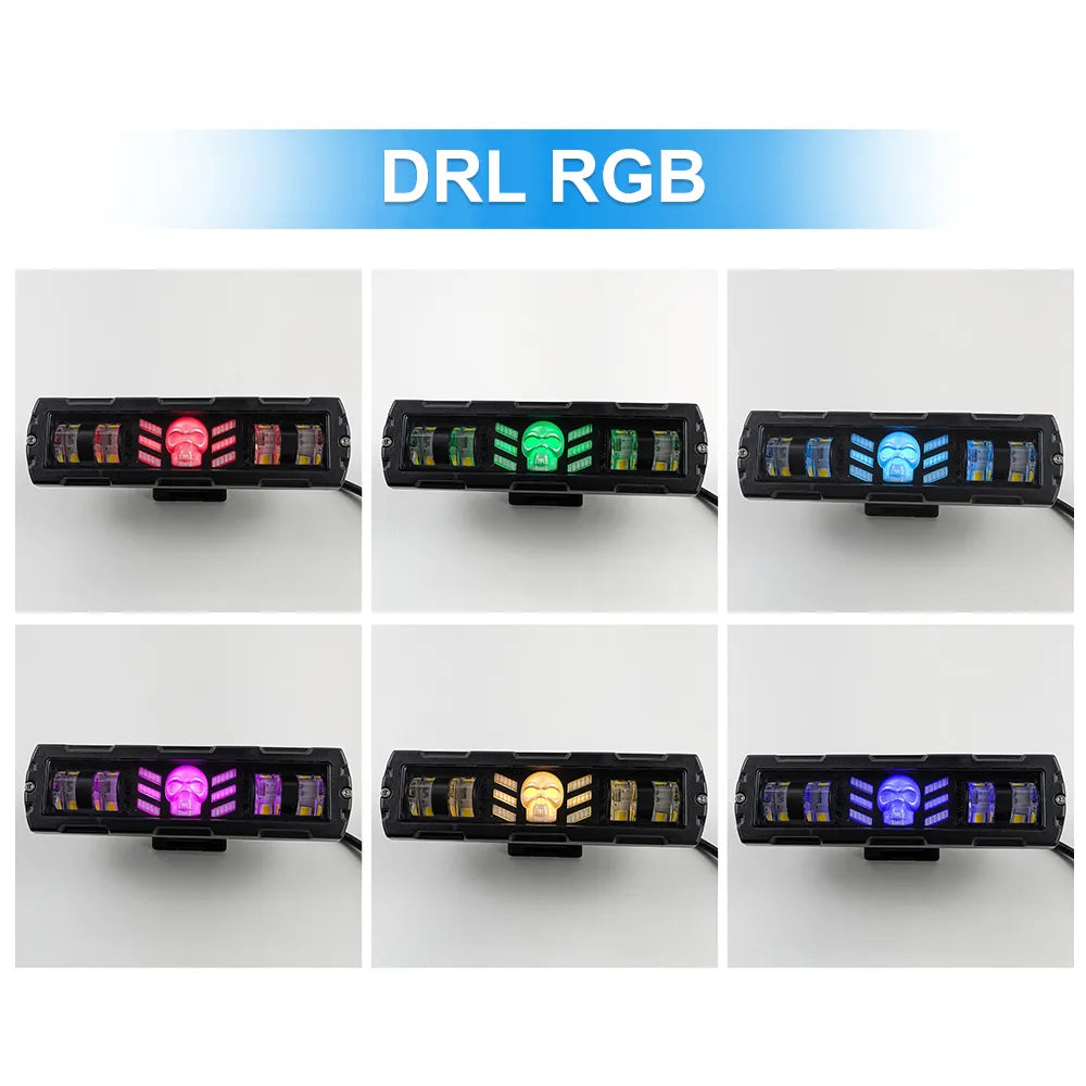 Skull Style RGB Aluminum LED Work Light 6003