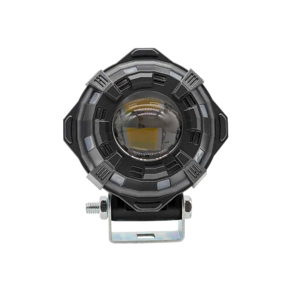 Hexagon RGB LED Motorcycle Spotlight SL-3007