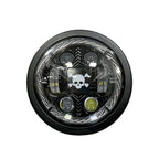 5.75 Inch 4-Lens Skull Crossbone Logo Turn Signal LED Headlight HL5.75-3021