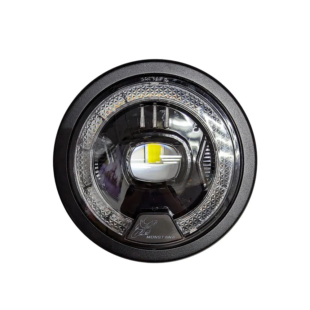 5.75 Inch Single Lens RGB Angel Ring LED Headlight HL5.75-3017