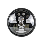 Skull Round LED Motorcycle Headlight HL7‑4005