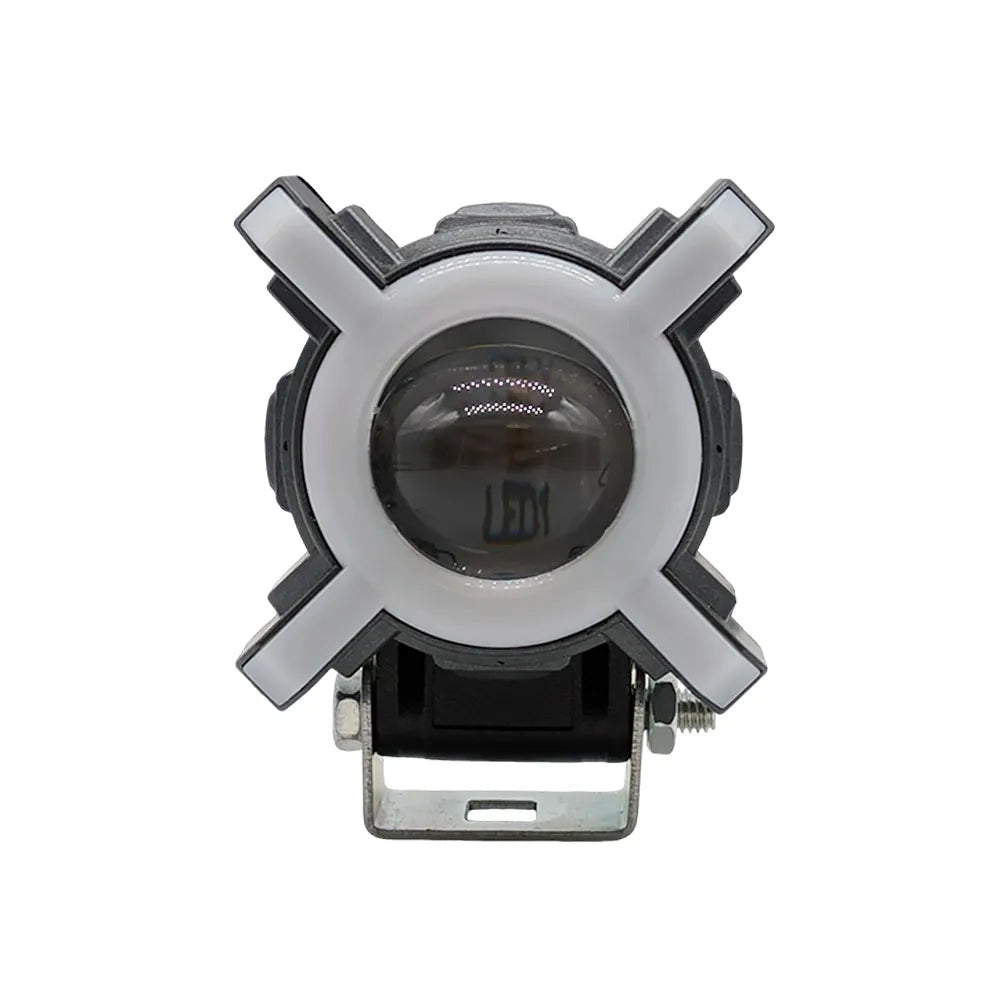 Cross RGB LED Motorcycle Spotlight SL-3006
