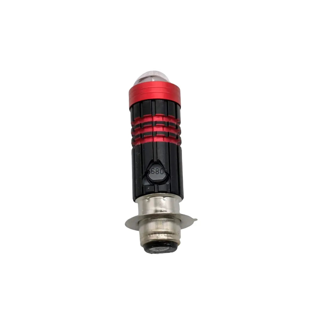 Red Black 10W Aluminum Motorbike Headlight Bulb CBL-DP-071