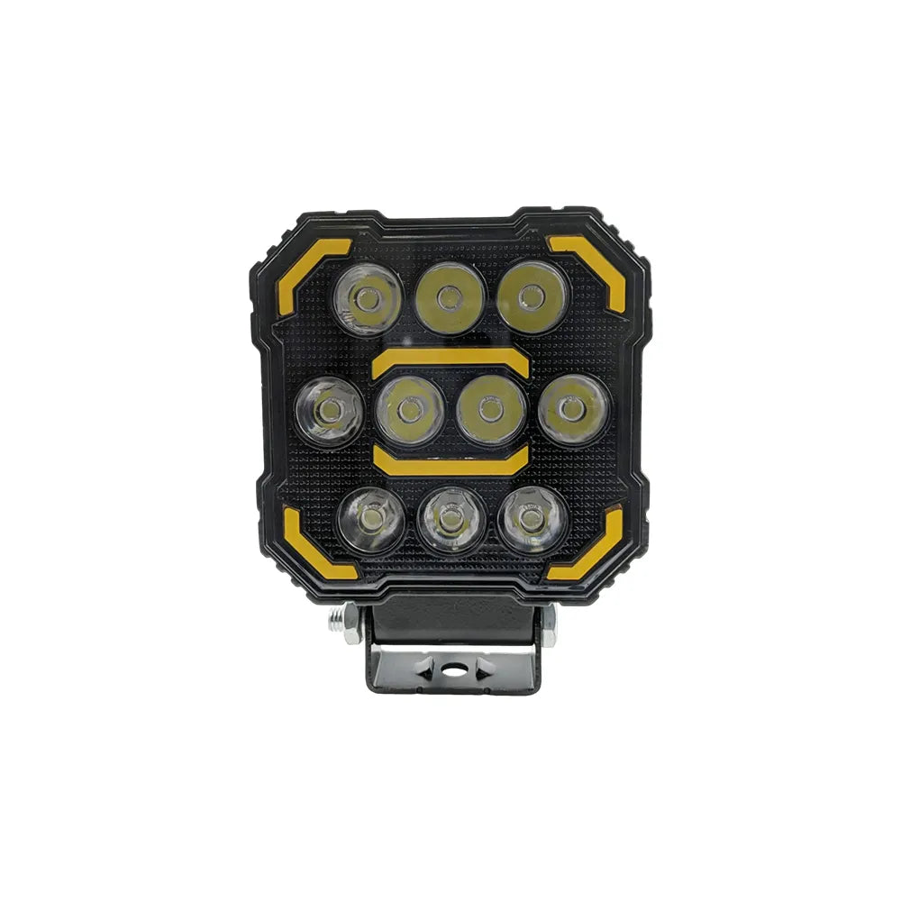 Square Yellow DRL Aluminum LED Work Light 8004