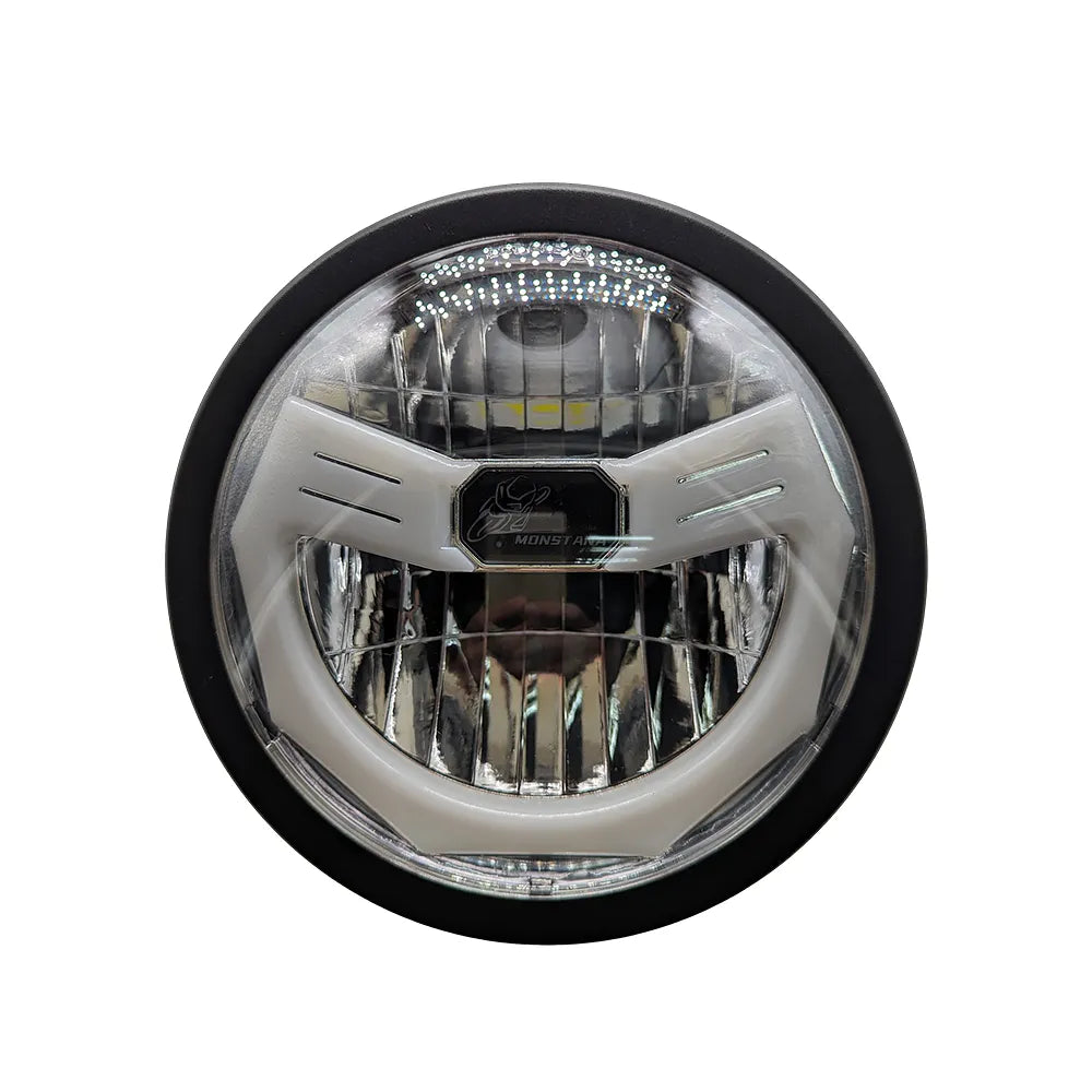 5.75 Inch Round RGB Halo LED Motorcycle Headlight HL5.75-3023