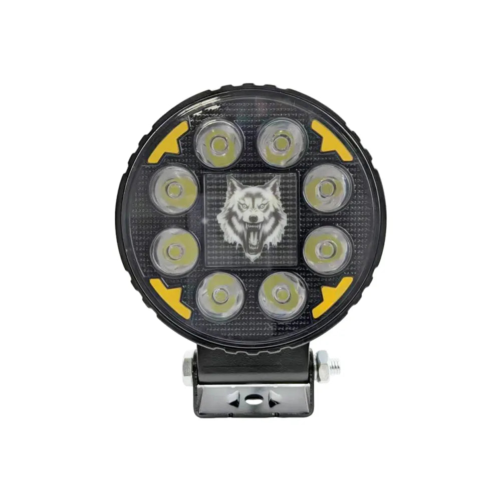 Round Wolf RGB Aluminum LED Work Light 8007‑1