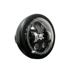 5.75 Inch 4-Lens Skull Crossbone Logo Turn Signal LED Headlight HL5.75-3021