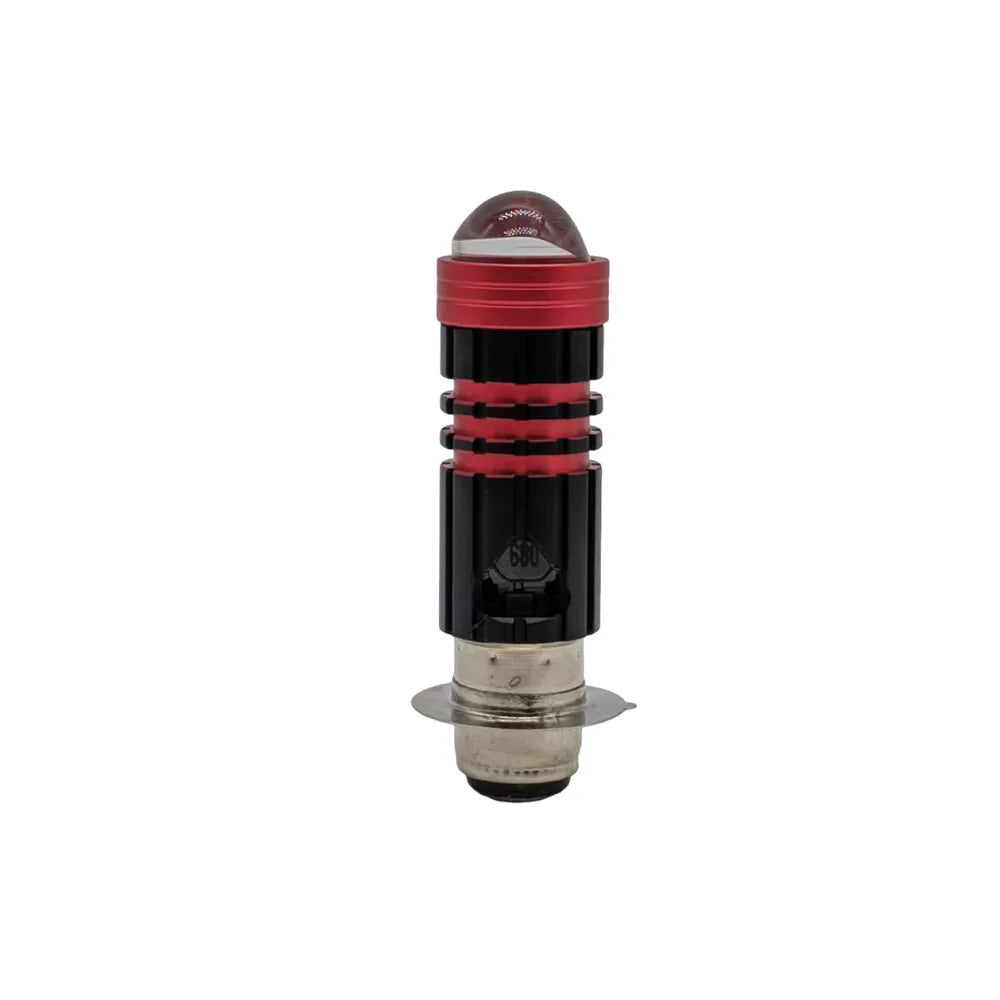 Red Black 10W Aluminum Motorbike Headlight Bulb CBL-DP-071