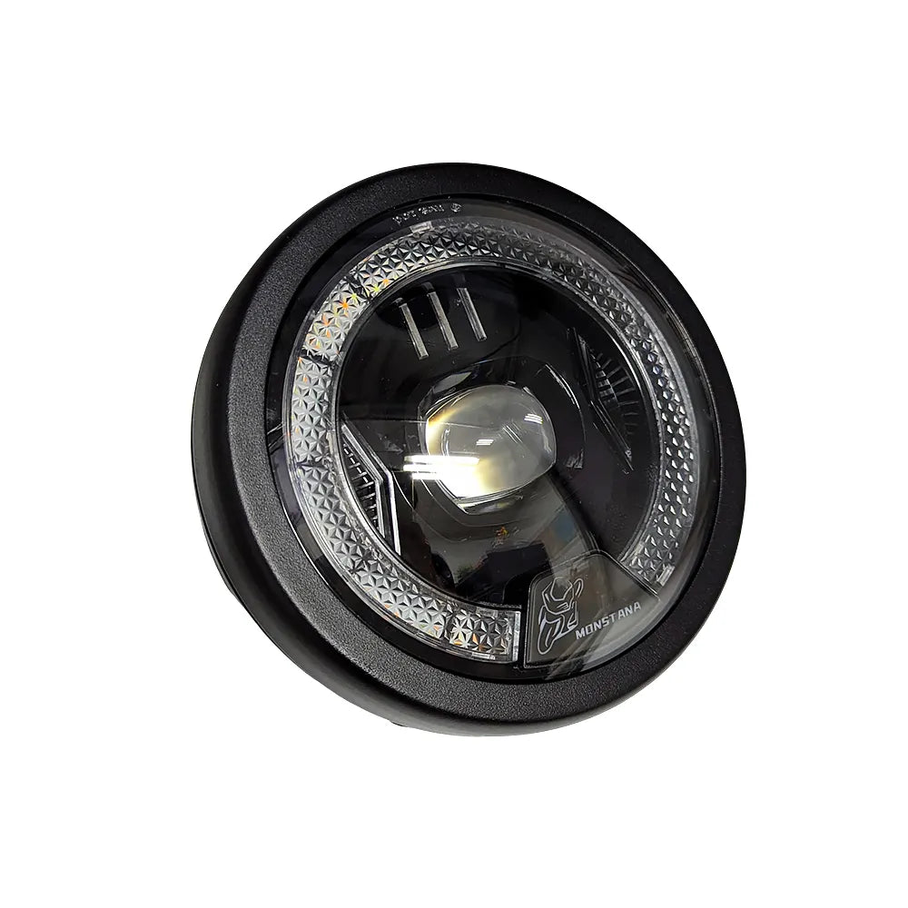 5.75 Inch Single Lens RGB Angel Ring LED Headlight HL5.75-3017