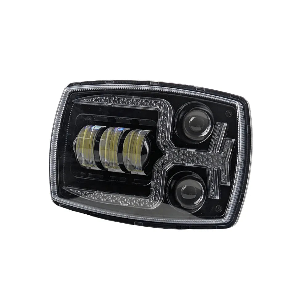 4 Inch Stylized RGB Halo CG125 Square Headlight HL4-5005