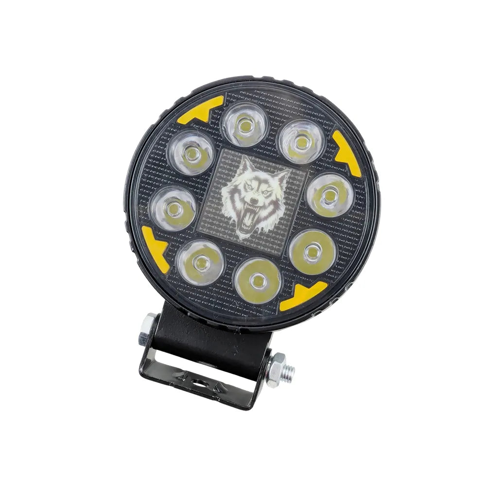 Round Wolf RGB Aluminum LED Work Light 8007‑1