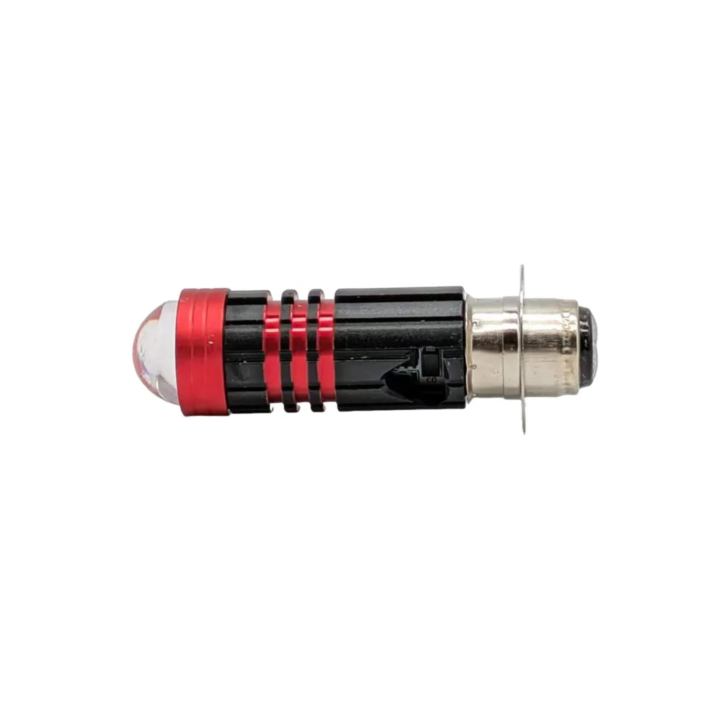 Red Black 10W Aluminum Motorbike Headlight Bulb CBL-DP-071