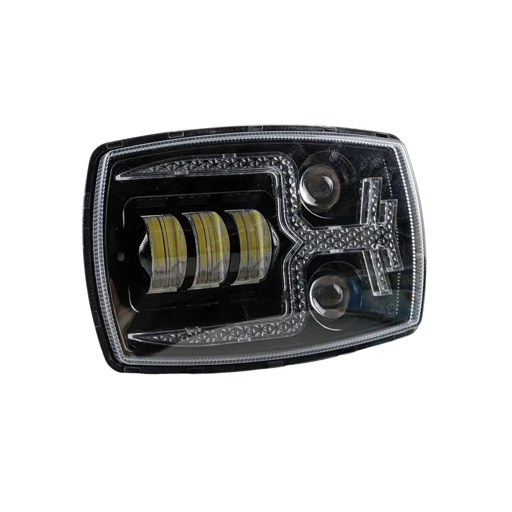 4 Inch Stylized RGB Halo CG125 Square Headlight HL4-5005