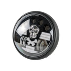 Skull Round LED Motorcycle Headlight HL7‑4005