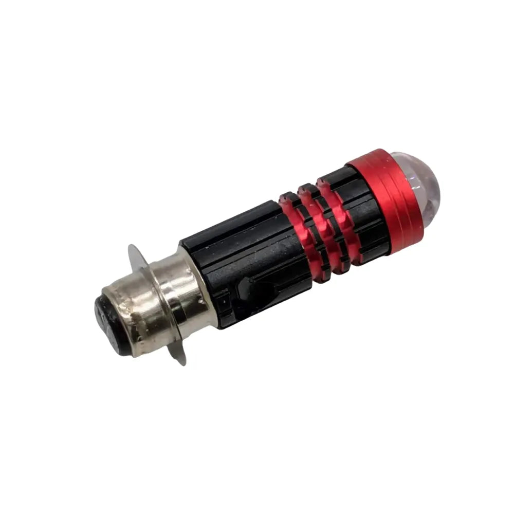 Red Black 10W Aluminum Motorbike Headlight Bulb CBL-DP-071