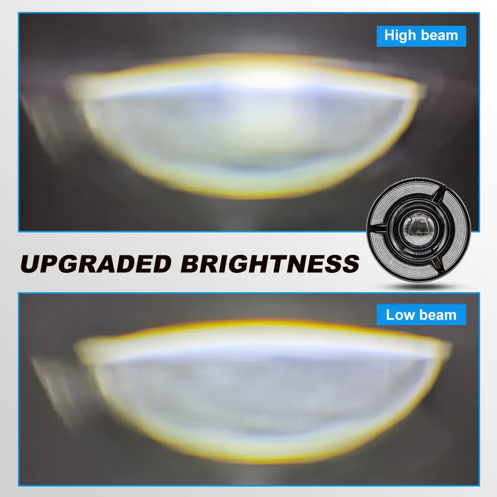 Round LED Motorcycle Headlight PY‑HL