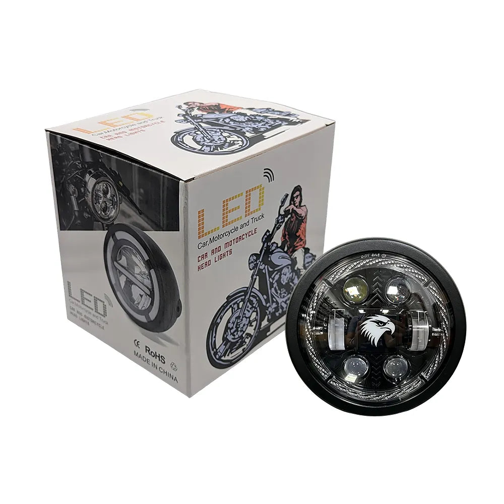 5.75 Inch 4-Lens Eagle Logo Turn Signal LED Headlight HL5.75-3018