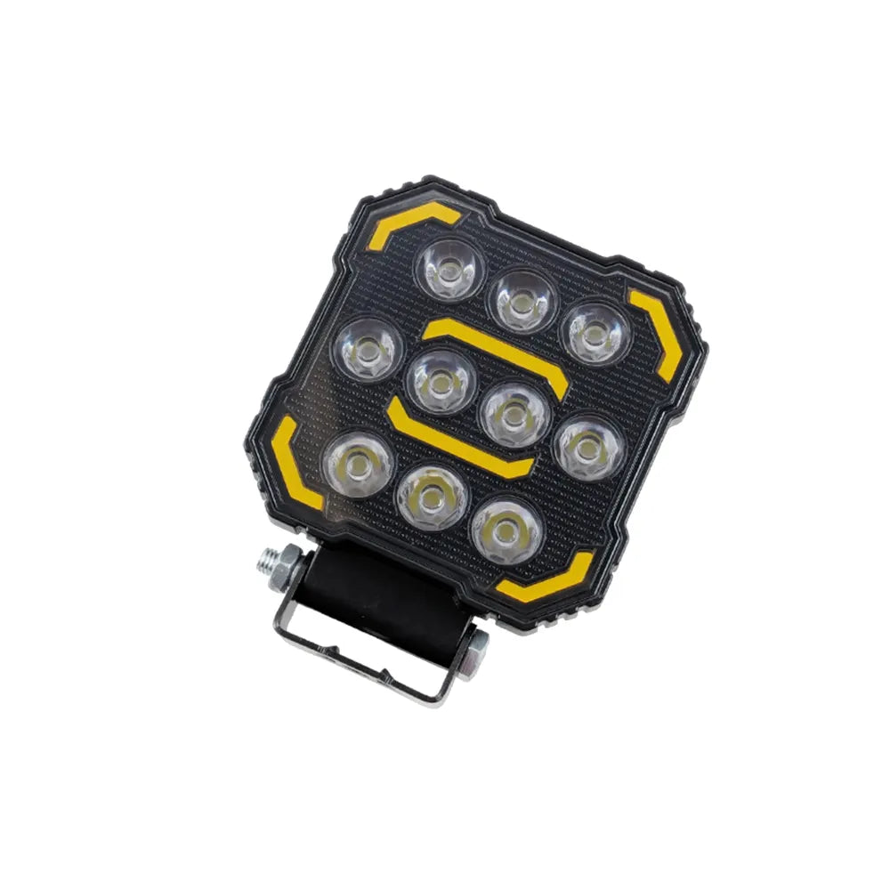 Square Yellow DRL Aluminum LED Work Light 8004