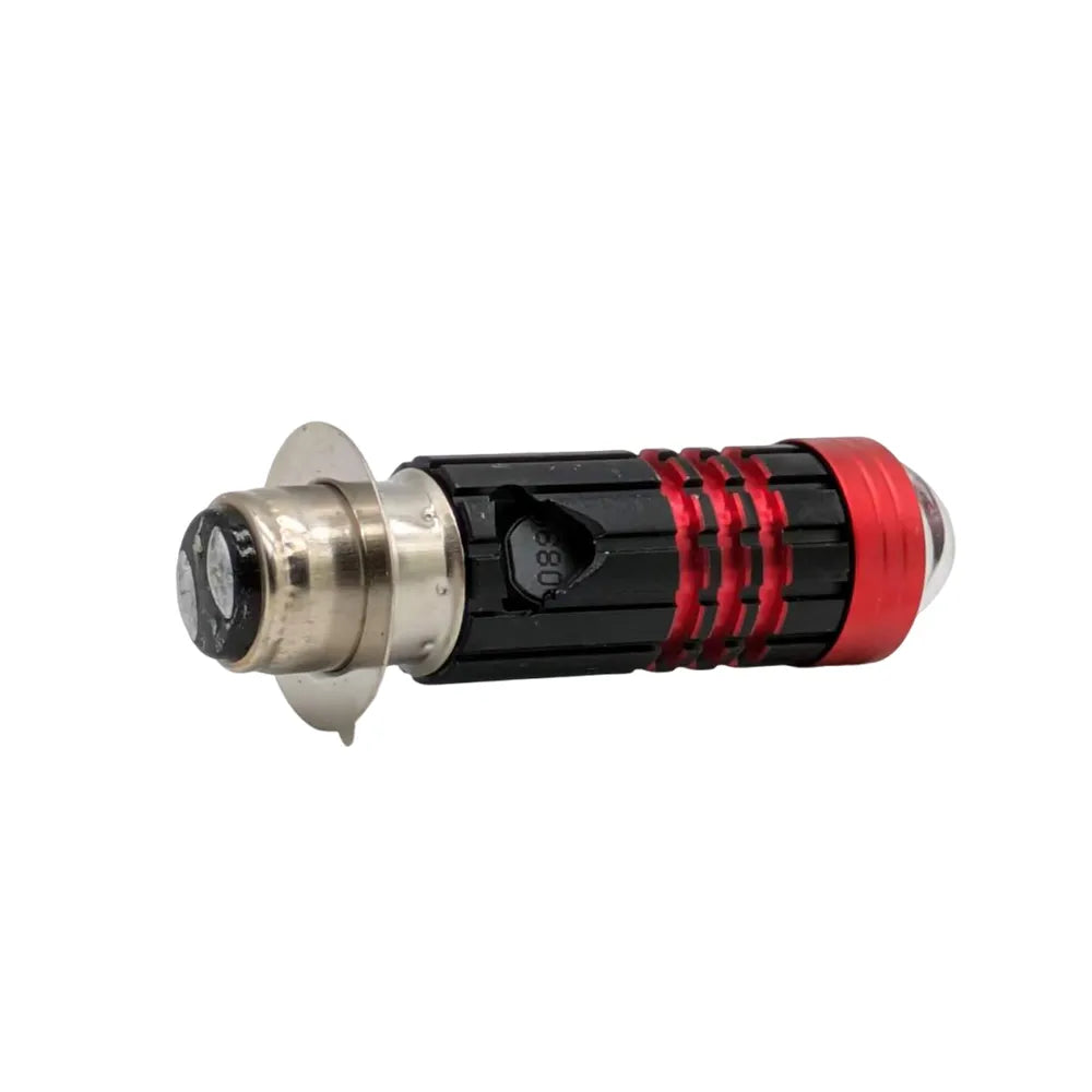 Red Black 10W Aluminum Motorbike Headlight Bulb CBL-DP-071