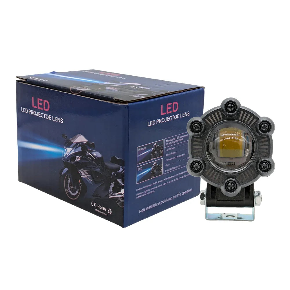 Six Screw RGB LED Motorcycle Spotlight SL-3008
