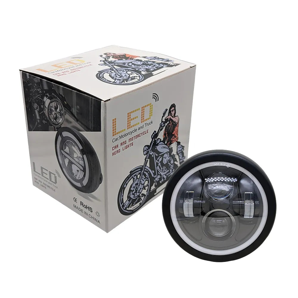 5.75 Inch Dual Lens Halo LED Headlight HL5.75-3008