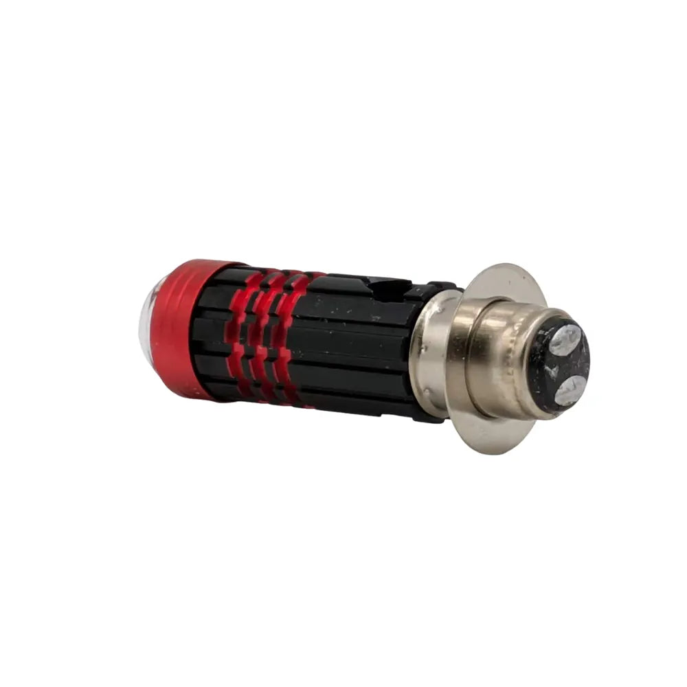 Red Black 10W Aluminum Motorbike Headlight Bulb CBL-DP-071