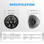 5.75 Inch 4-Lens Lion Logo Turn Signal LED Headlight HL5.75-3020