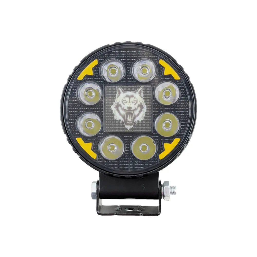 Round Wolf RGB Aluminum LED Work Light 8007‑1