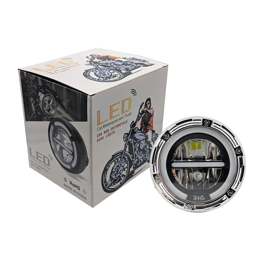 6.3‑Inch Halo DRL LED Motorcycle Headlight HL6.3‑6001
