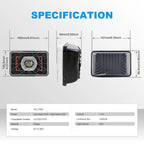 5 Inch Rectangular Dual-Color Moto Headlight HL5-7002