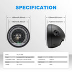 5.75 Inch RGB Halo LED Motorcycle Headlight HL5.75-3026
