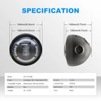 5.75 Inch Round Dual Ring LED Headlight HL5.75-3006