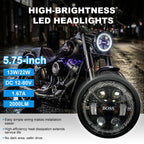 5.75 Inch 4-Lens BOSS Logo Turn Signal LED Headlight HL5.75-3022