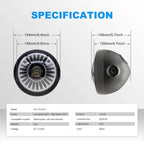 5.75 Inch Horn RGB LED Headlight HL5.75-3011