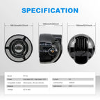 Round LED Motorcycle Headlight PY‑HL