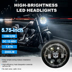 5.75 Inch 4-Lens Autobot Logo Turn Signal LED Headlight HL5.75-3019